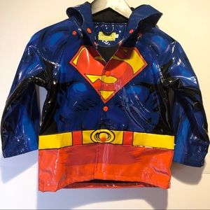 Boys Western Chief Superman Raincoat, size 4/5